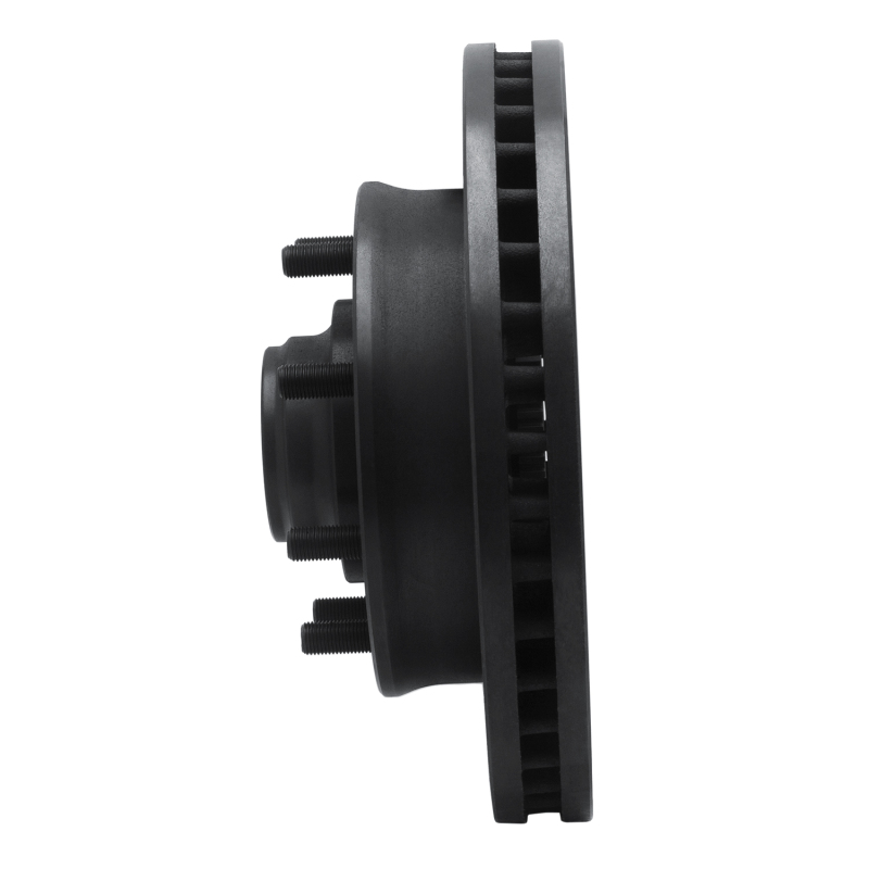 Chevrolet Express 3500 Brake Rotor (1) - Front Left - R1 Concepts - Drilled & Slotted - Black - `01-`02